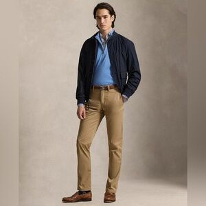 Polo Ralph Lauren Stretch Straight Fit Trousers 36x32 Classic Preppy Khaki Work